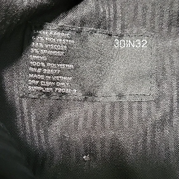 J. Ferrar Black Slim Tuxedo Style Dress Pants 30 X 32 - Picture 11 of 12